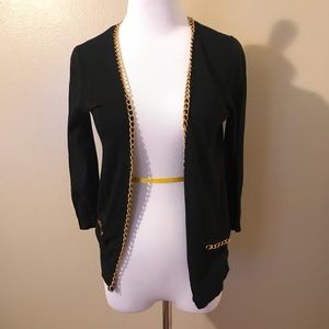 Forever 21 Black, Gold chain sweater